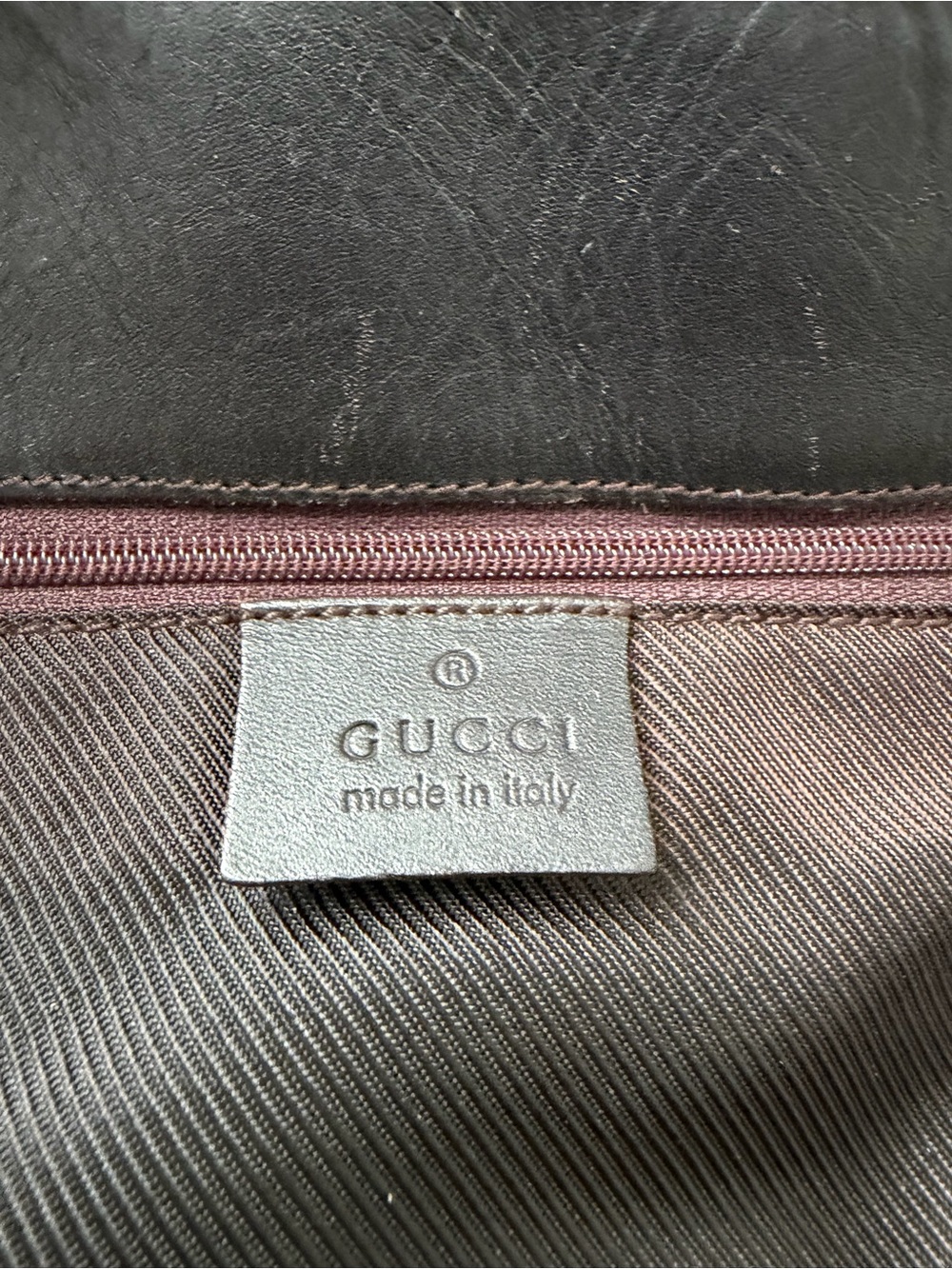 Authentic Gucci Brown and Black GG Canvas Tote - Picture 13 of 16